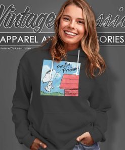 Peanuts Snoopy Finally Friday Jumping Into The Weekend Hoodie