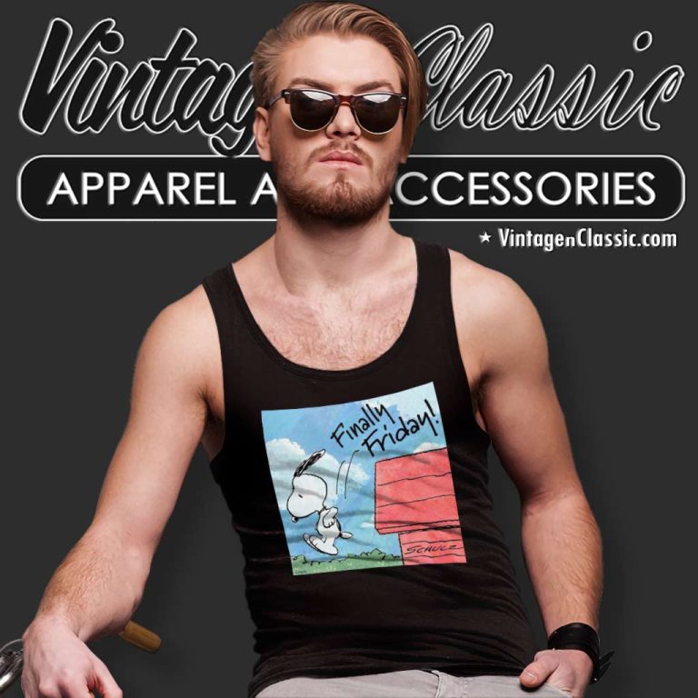 Peanuts Snoopy Finally Friday Jumping Into The Weekend Tank Top Racerback Peanuts Snoopy Finally Friday Jumping Into The Weekend Tank Top Racerback