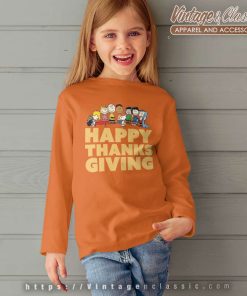 Peanuts Snoopy Happy Thanksgiving kids Longsleeve