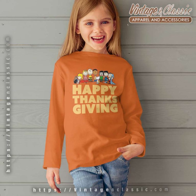 Peanuts Snoopy Happy Thanksgiving kids Longsleeve Peanuts Snoopy Happy Thanksgiving kids Longsleeve