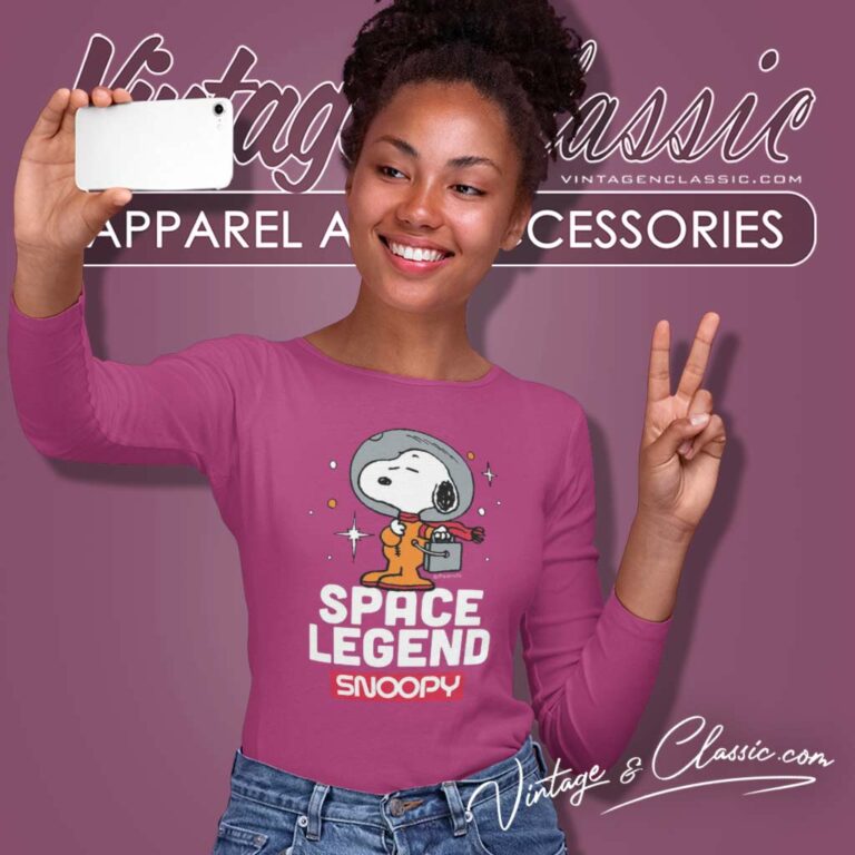 Peanuts Snoopy Nasa Space Beagle Astronaunt Long Sleeve Tee Peanuts Snoopy Nasa Space Beagle Astronaunt Long Sleeve Tee