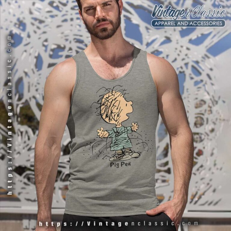 Peanuts Snoopy Pig Pen Tank Top Racerback Peanuts Snoopy Pig Pen Tank Top Racerback