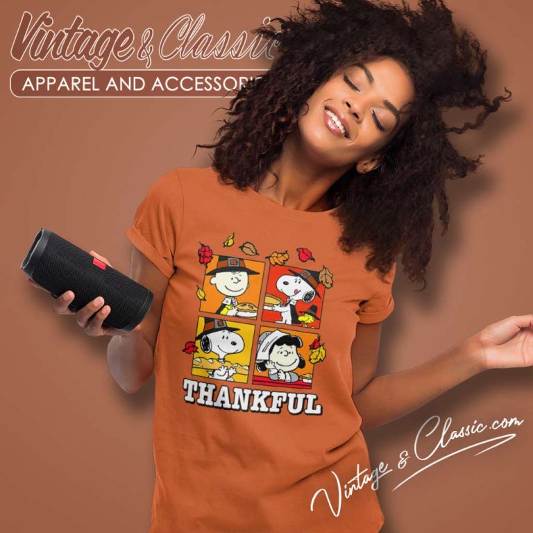 Peanuts Snoopy Thanksgiving Women TShirt Peanuts Snoopy Thanksgiving Women TShirt