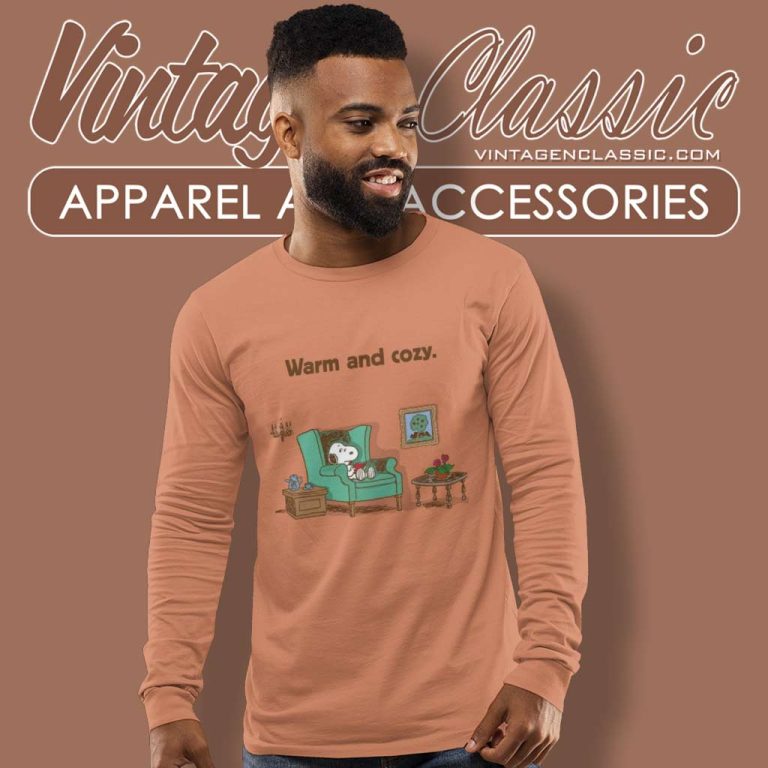 Peanuts Snoopy Warm And Cozy Long Sleeve Tee Peanuts Snoopy Warm And Cozy Long Sleeve Tee