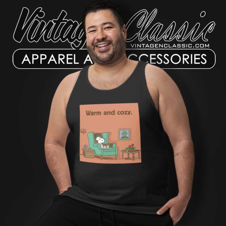 Peanuts Snoopy Warm And Cozy Tank Top Racerback Peanuts Snoopy Warm And Cozy Tank Top Racerback