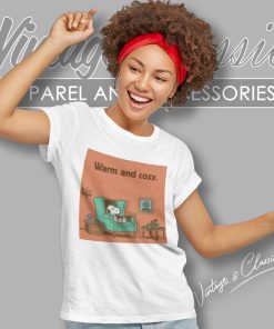 Peanuts Snoopy Warm And Cozy Women TShirt