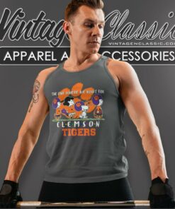 Peanuts The One Where We Root For Clemson Tigers Tank Top Racerback