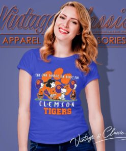 Peanuts The One Where We Root For Clemson Tigers Women T Shirt