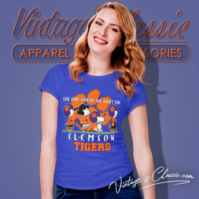 Peanuts The One Where We Root For Clemson Tigers Women T Shirt Peanuts The One Where We Root For Clemson Tigers Women T Shirt