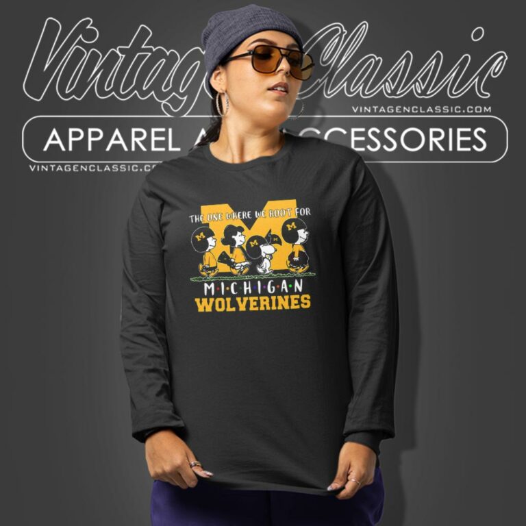 Peanuts The One Where We Root For Michigan Wolverine Long Sleeve Tee Peanuts The One Where We Root For Michigan Wolverine Long Sleeve Tee
