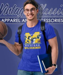 Peanuts The One Where We Root For Michigan Wolverine T Shirt
