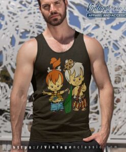 Pebbles And Bam Bam Flintstones Tank Top Racerback