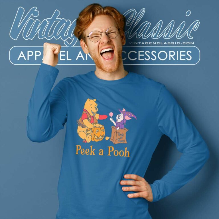 Peek A Pooh Halloween Long Sleeve Tee Peek A Pooh Halloween Long Sleeve Tee