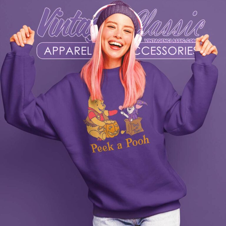 Peek A Pooh Halloween Sweatshirt Peek A Pooh Halloween Sweatshirt