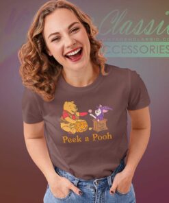 Peek A Pooh Halloween Women TShirt
