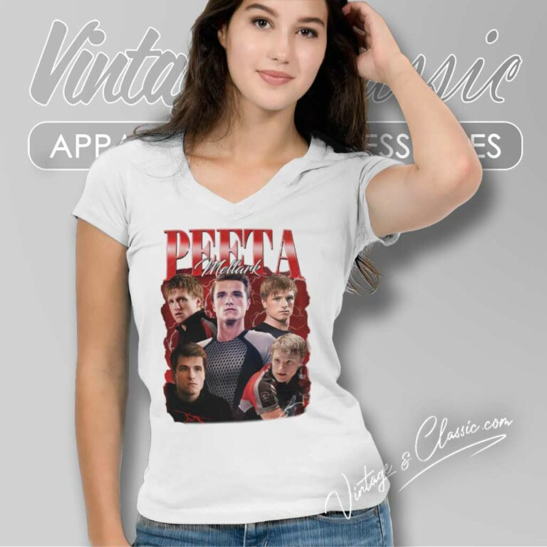 Peeta Mellark The Hunger Games V Neck TShirt Peeta Mellark The Hunger Games V Neck TShirt