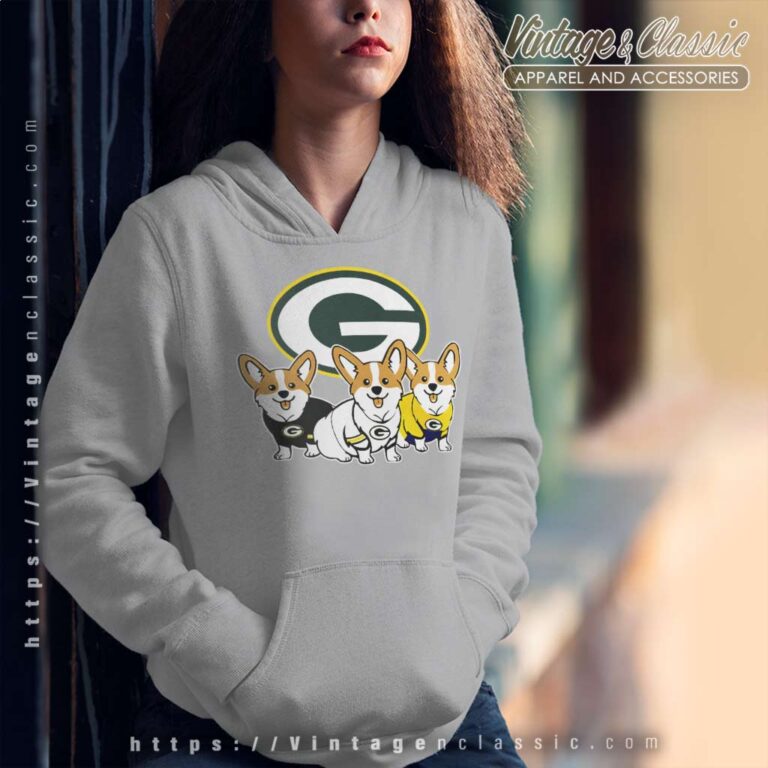 Pembroke Welsh Corgi Green Bay Packers Hoodie Pembroke Welsh Corgi Green Bay Packers Hoodie
