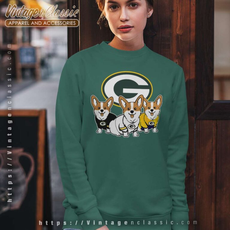 Pembroke Welsh Corgi Green Bay Packers Sweatshirt Pembroke Welsh Corgi Green Bay Packers Sweatshirt