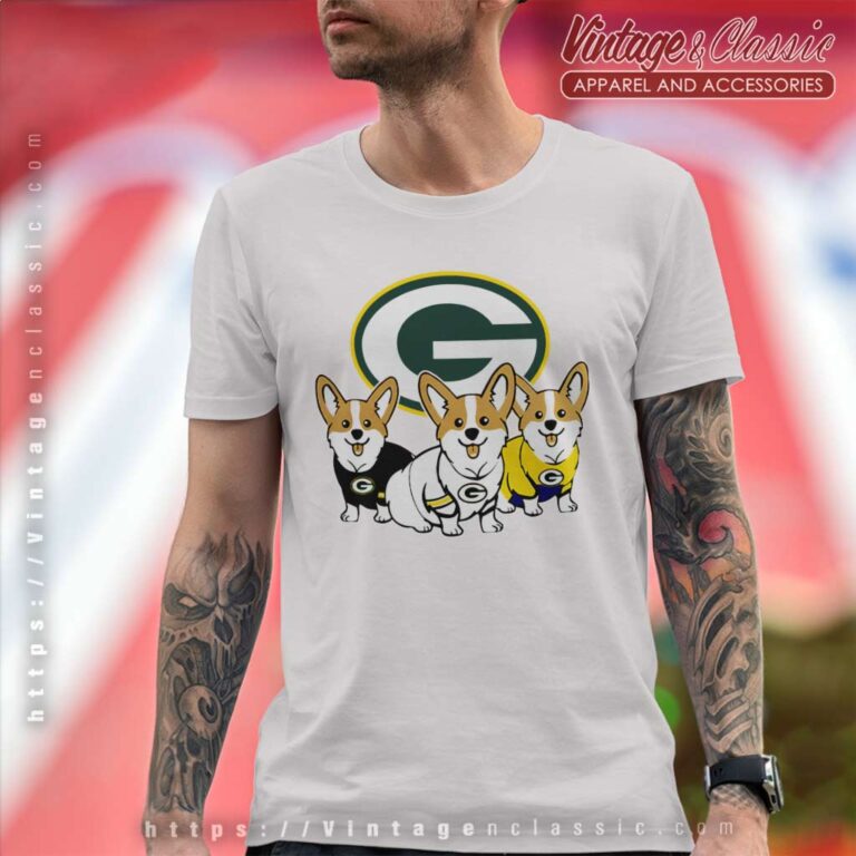 Pembroke Welsh Corgi Green Bay Packers T Shirt Pembroke Welsh Corgi Green Bay Packers T Shirt
