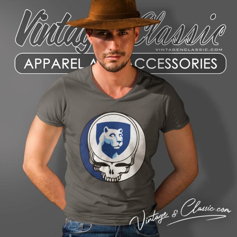 Pennsylvania State University Grateful Dead Steal Your Face V Neck TShirt Pennsylvania State University Grateful Dead Steal Your Face V Neck TShirt