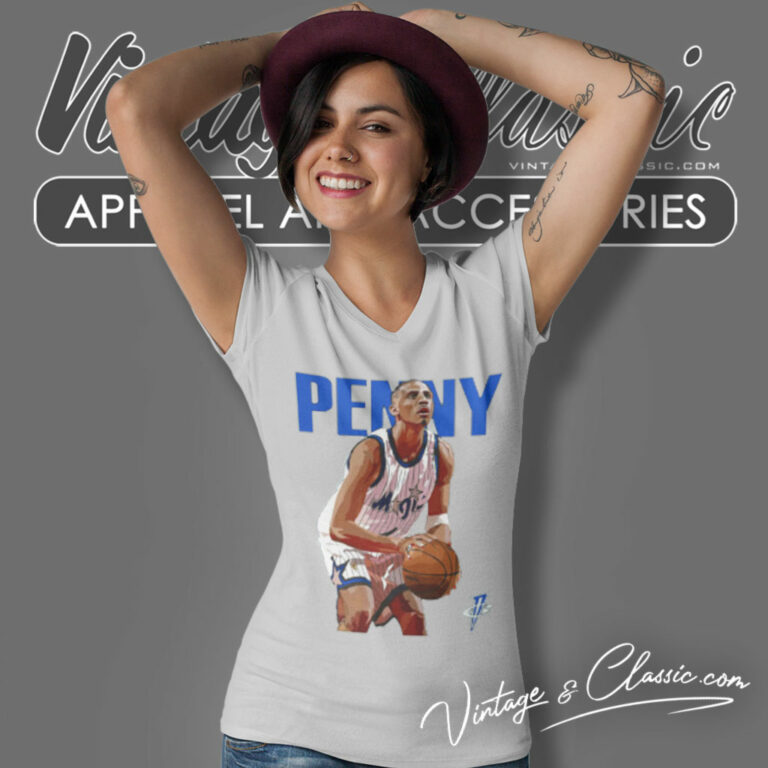Penny Hardaway Orlando Magic V Neck TShirt Penny Hardaway Orlando Magic V Neck TShirt