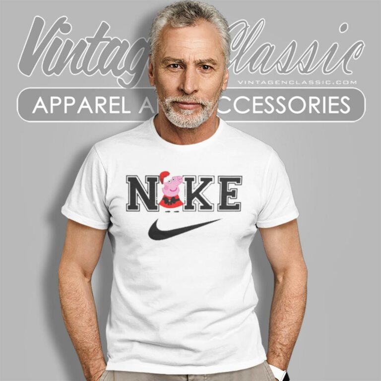 Peppa Pig Christmas Nike Logo T Shirt Peppa Pig Christmas Nike Logo T Shirt