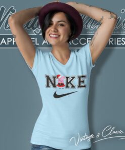 Peppa Pig Christmas Nike Logo V Neck TShirt