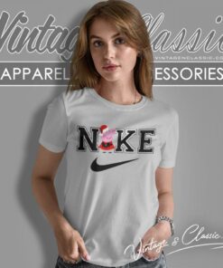 Peppa Pig Christmas Nike Logo Women T Shirt