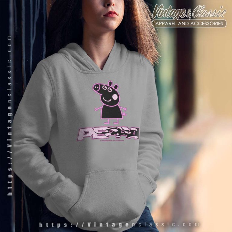 Peppa Pig Neon Flame Logo Hoodie Peppa Pig Neon Flame Logo Hoodie
