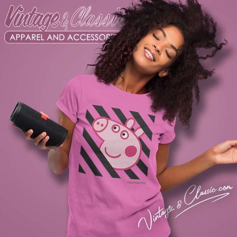 Peppa Pig Off White Collab Women TShirt Peppa Pig Off White Collab Women TShirt