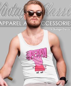 Peppa Pig Pink Flame Logo Tank Top Racerback