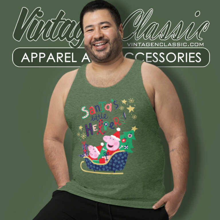 Peppa Pig Santas Helpers Tank Top Racerback Peppa Pig Santas Helpers Tank Top Racerback