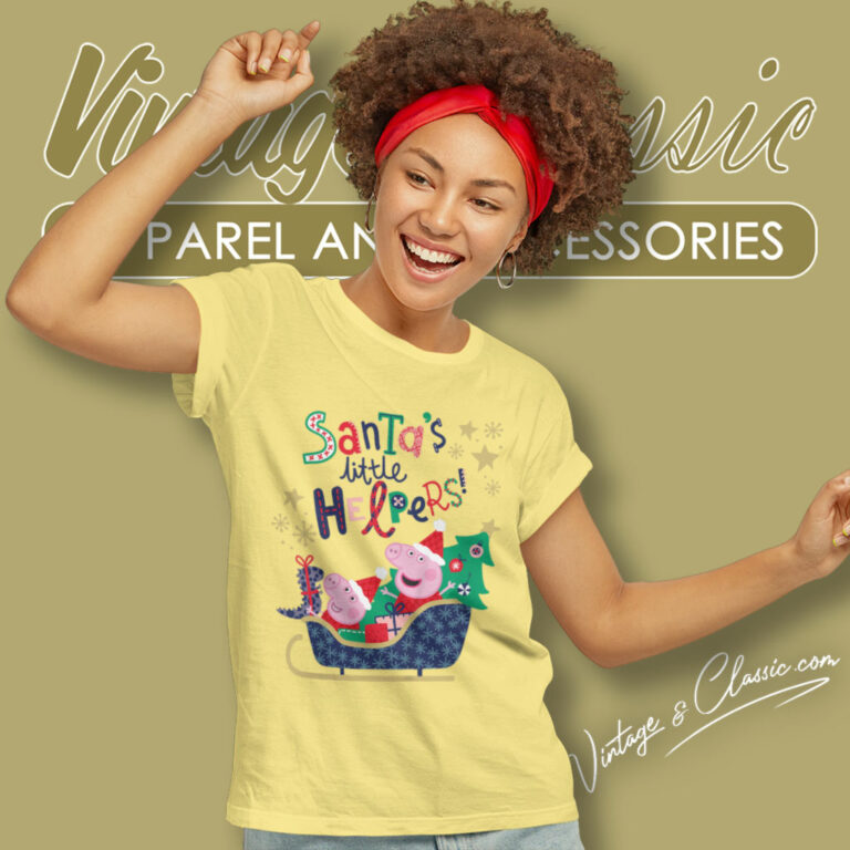 Peppa Pig Santas Helpers Women T Shirt Peppa Pig Santas Helpers Women T Shirt