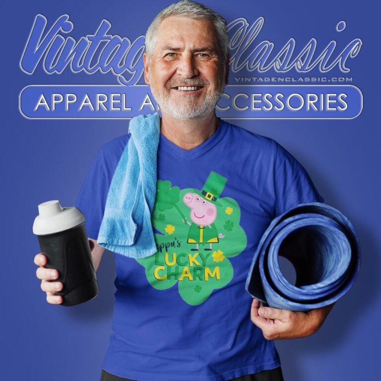 Peppa Pig St Patricks Day Lucky Charm Shamrock Logo V Neck TShirt Peppa Pig St Patricks Day Lucky Charm Shamrock Logo V Neck TShirt