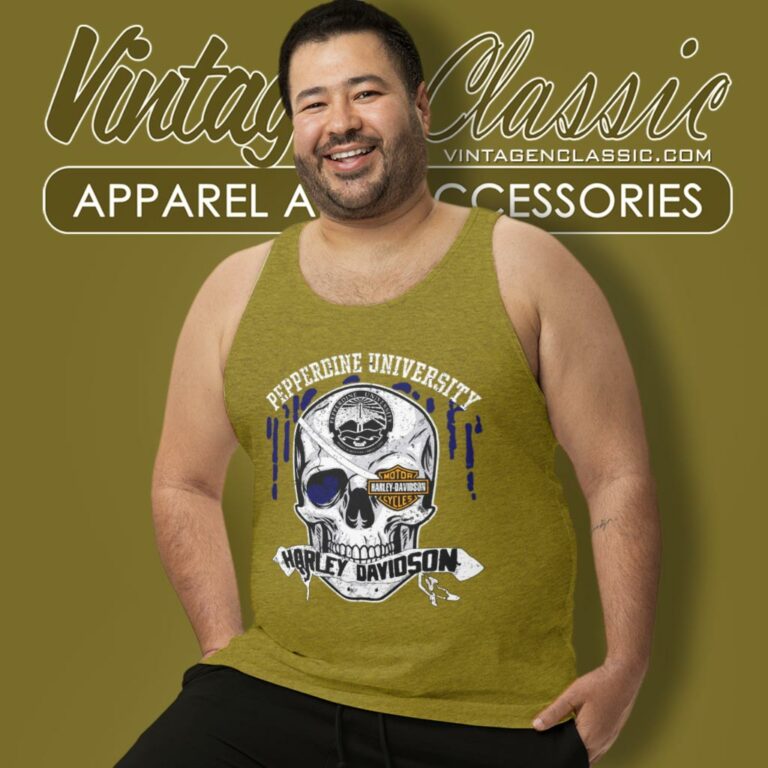 Pepperdine University Harley Davidson Skull Tank Top Racerback Pepperdine University Harley Davidson Skull Tank Top Racerback