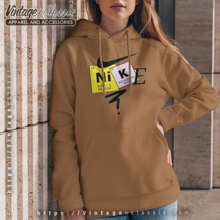 Periodic Table Nike Logo Hoodie Women Periodic Table Nike Logo Hoodie Women