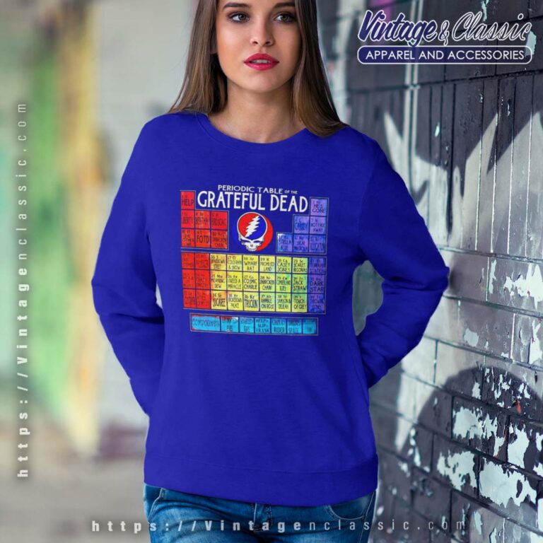 Periodic Table of The Grateful Dead Logo Sweatshirt Periodic Table of The Grateful Dead Logo Sweatshirt