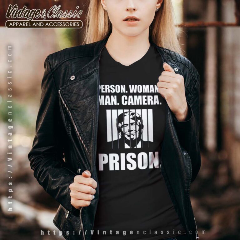 Person Woman Man Camera Prison Vneck Person Woman Man Camera Prison Vneck