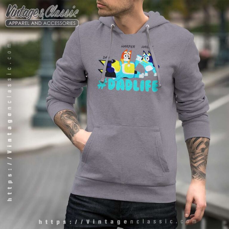 Personalized Bluey Dad Life, Fathers Day Hoodie Personalized Bluey Dad Life, Fathers Day Hoodie