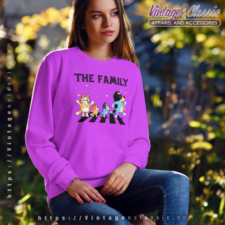 Personalized Bluey Family Sweatshirt Personalized Bluey Family Sweatshirt