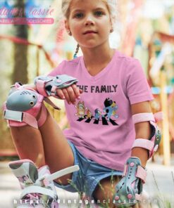 Personalized Bluey Family kids Vneck