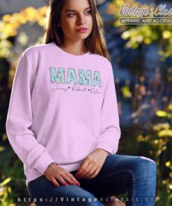 Personalized Bluey Mama Floral Mothers Day Sweatshirt