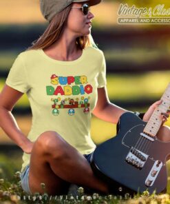 Personalized Super Daddio Game Shirt Women TShirt