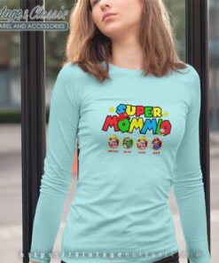 Personalized Super Mommio Mothers Day Long Sleeve Tee