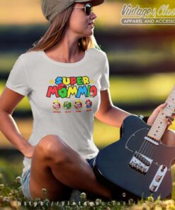 Personalized Super Mommio Mothers Day Women TShirt
