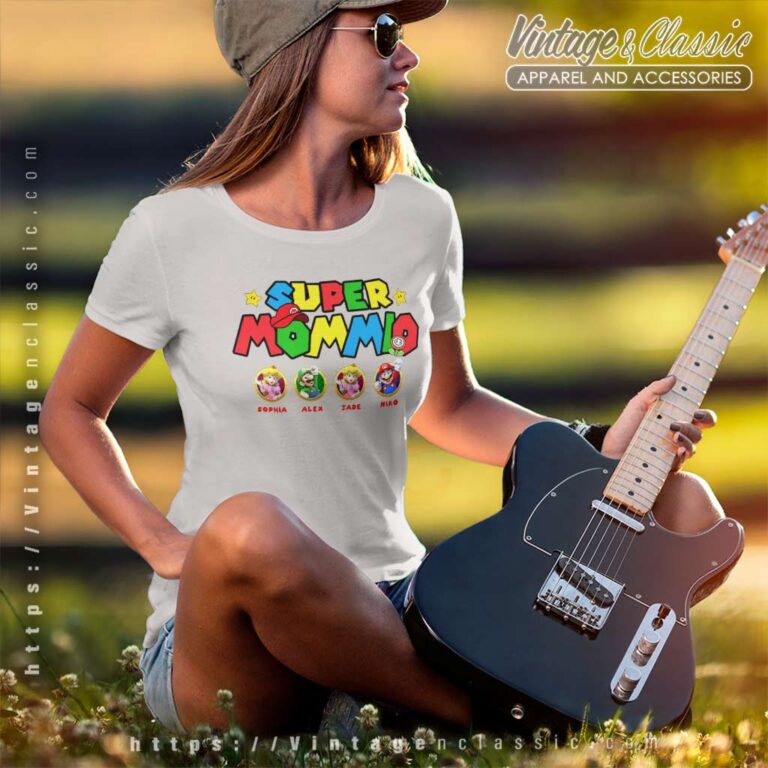 Personalized Super Mommio Mothers Day Women TShirt Personalized Super Mommio Mothers Day Women TShirt