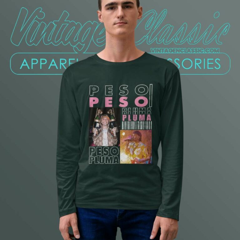 Peso Pluma Shirt Music America Tour 2023 Long Sleeve Tee Peso Pluma Shirt Music America Tour 2023 Long Sleeve Tee