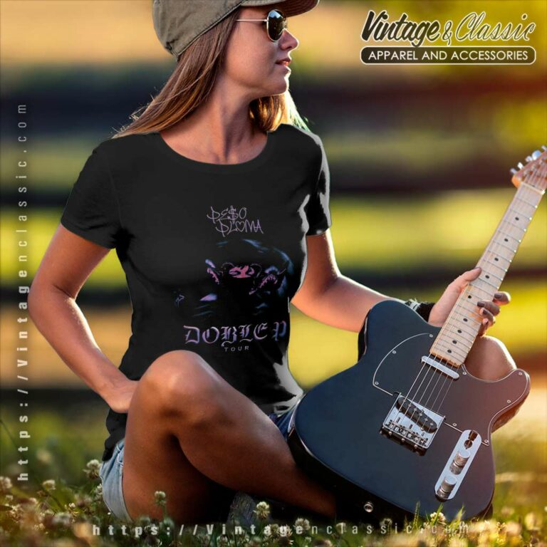 Peso Pluma Shirt Music Doble P Tour 2023 Women TShirt Peso Pluma Shirt Music Doble P Tour 2023 Women TShirt
