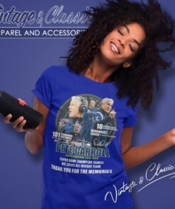 Pete Carroll Seattle Seahawks 2010 2024 Super Bowl Champions Xlviii Thank You For The Memories Women T Shirt