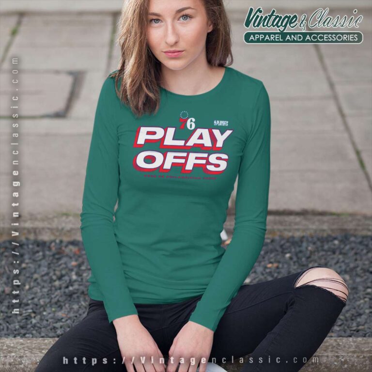 Philadelphia 76ers 2023 Nba Playoffs Long Sleeve Tee Philadelphia 76ers 2023 Nba Playoffs Long Sleeve Tee